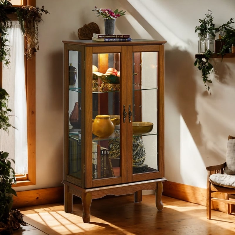 Cabinet Lighted Curio Diapaly Cabinet