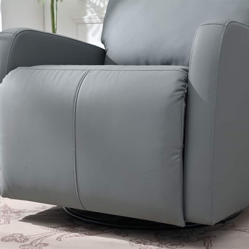 PU Power Swivel Recliner Chair with 270° Rotation, Electric 95-160° Recline and Dual USB Ports - 330lb Capacity