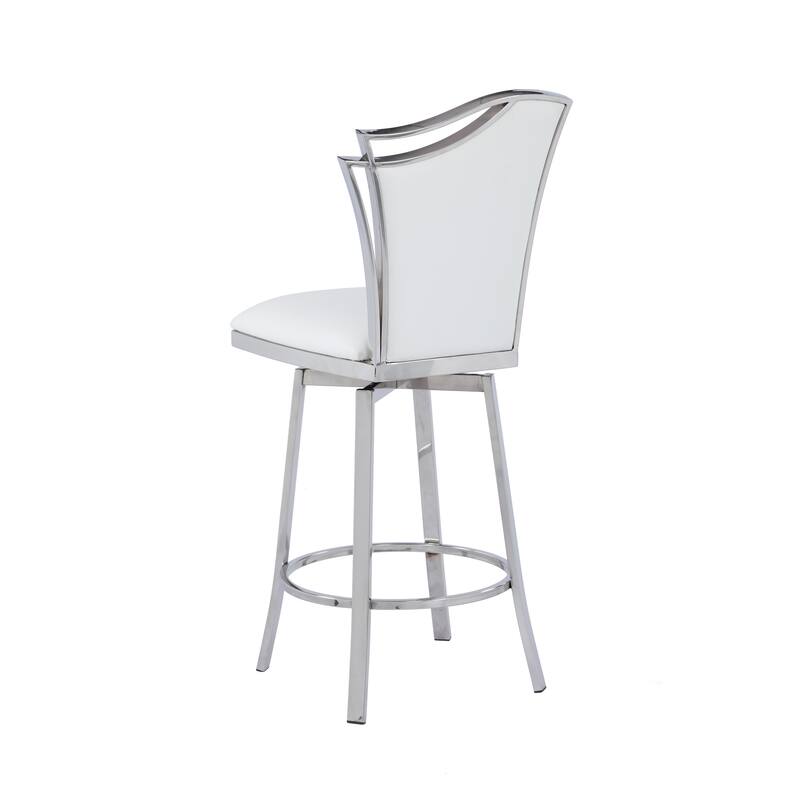 Somette Nana Swivel Counter Stool with Design Back