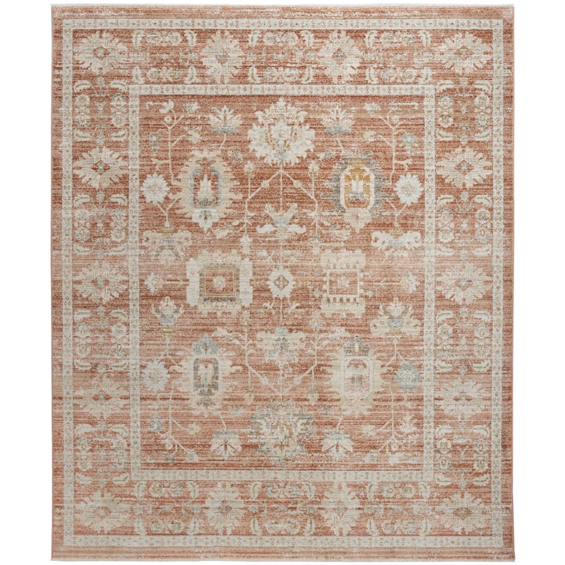 Nourison Traditional Home Indoor Persian Area Rug - 8'7" x 11'5" - Terracotta/Orange/Red - Rectangle