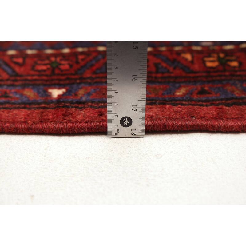 ECARPETGALLERY Hand-knotted Anadol Dark Red Wool Rug - 3'6 x 6'9