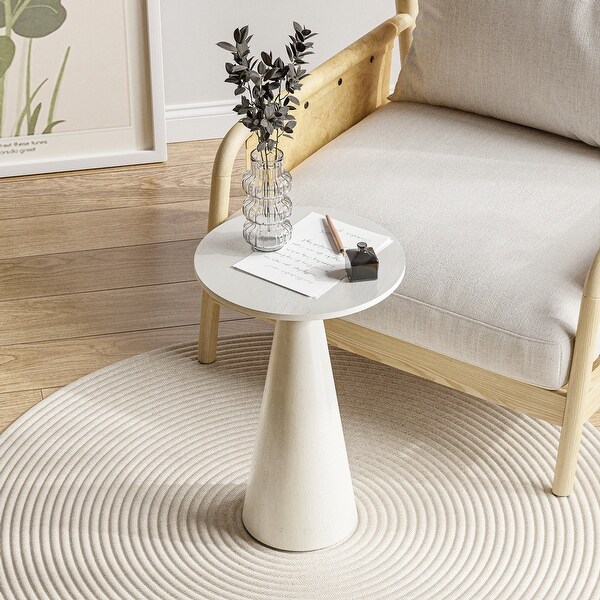 COZAYH Farmhouse Pedestal End Table Round Martini Table Wood Plant Stand Rustic Small Drink Table for Living Room Bedroom On Sale Bed Bath Beyond 37362451