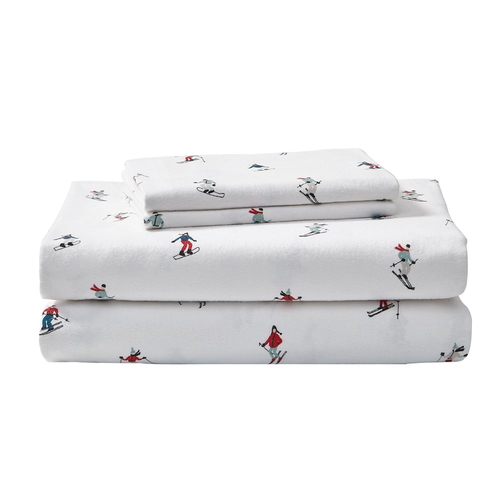 Eddie Bauer Printed Cotton Flannel Sheet Set