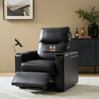 Lothaire Genuine Leather Recliner by HULALA HOME - Bed Bath & Beyond ...