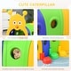 preview thumbnail 6 of 7, Qaba Indoor & Outdoor Caterpillar Kids Tunnel Crawling Toy, Play Tunnel for Ages 3-6 - Multicolor