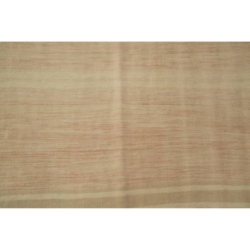 Hand Woven Oriental 100% Wool Carpet Southwestern Tribal Multi-Colored Kilim Area Rug - 12' 10'' X 9' 8''