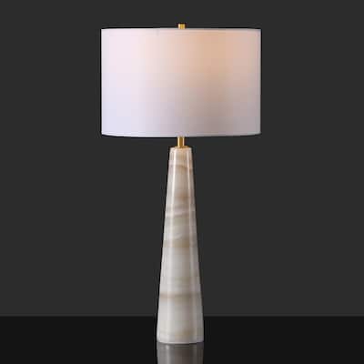 SAFAVIEH Couture Ismeralda 31-Inch Dimmable Table Lamp with LED Bulb - 15"W x 15"D x 31"H