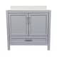 preview thumbnail 87 of 146, Nevado 37" Bathroom Vanity with Cultured Marble Vanity Top Sink in White with White Basin
