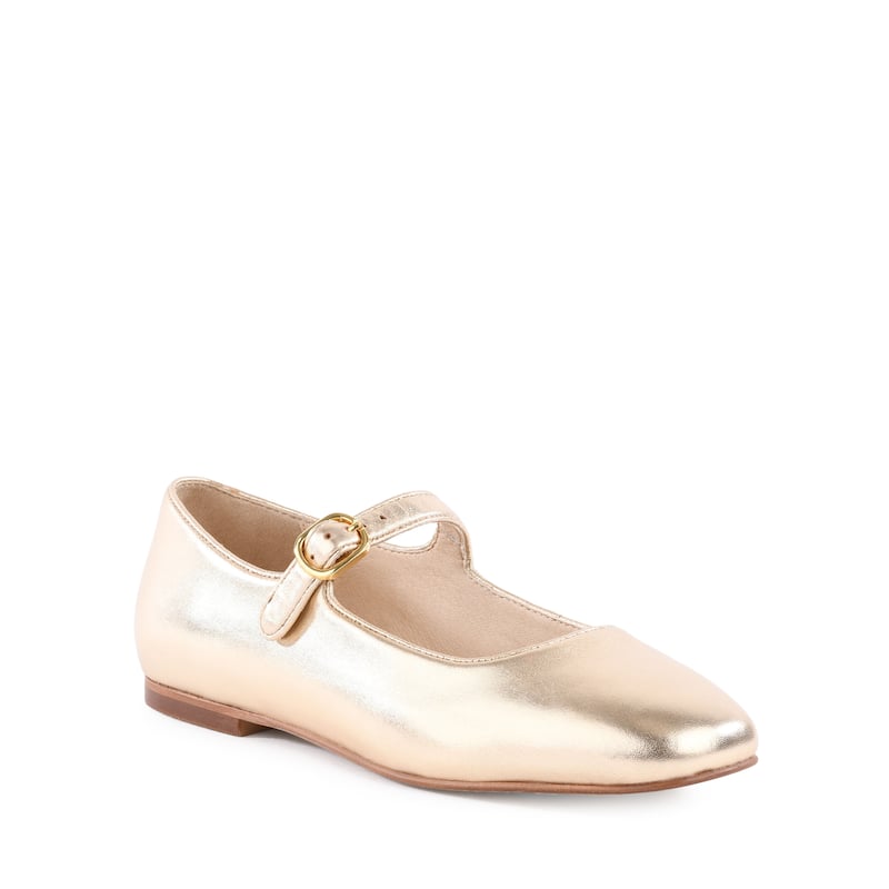 Seychelles Shea Mary Jane Flat - Light Gold - 10