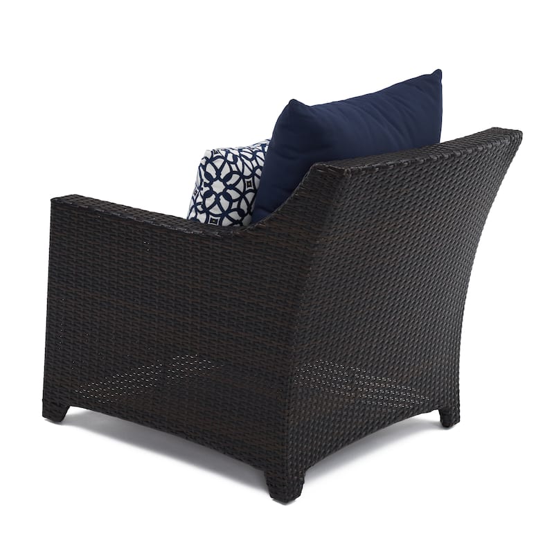 Deco 3 Piece Aluminum Outdoor Patio Club Chairs & Side Table