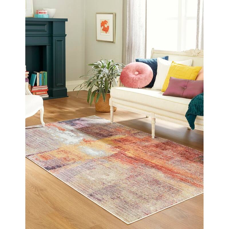 Contemporary Brouhaha Collection Area Rug - 10'x13'1" - Multi