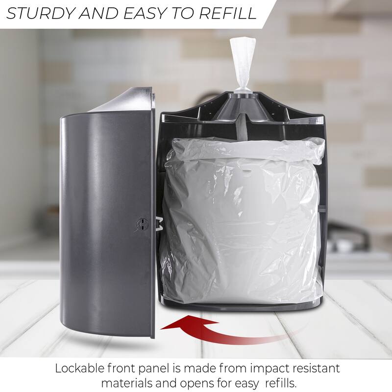 Wipes Dispenser - Wall Mounted - Contemporary Anti-Roping Design - N/A