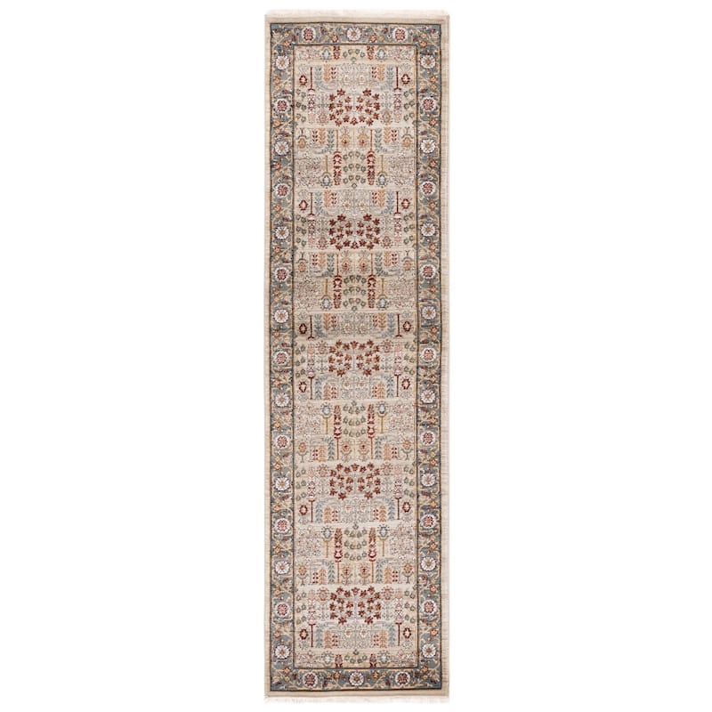 SAFAVIEH Lauren Ralph Lauren Pascalle Traditional Rug - 2' x 8' Runner - Beige/Blue