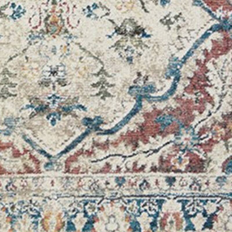 Cele Distressed Traditional Stain Resistant Woven with Fringe Area Rug By HomeRoots