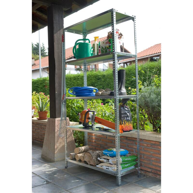 Ar Shelving Ultimate Rust-Proof Storage 1,000 lb for Patio, Commercial, Workshop and Garage - 39.4in.W x 16in.D x 76 in.H.