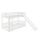 preview thumbnail 5 of 47, Elegant Twin Over Twin Bunk Bed with Low Slide, Built-in Ladder and Guardrails, Maximized Space, Solid Construction, White