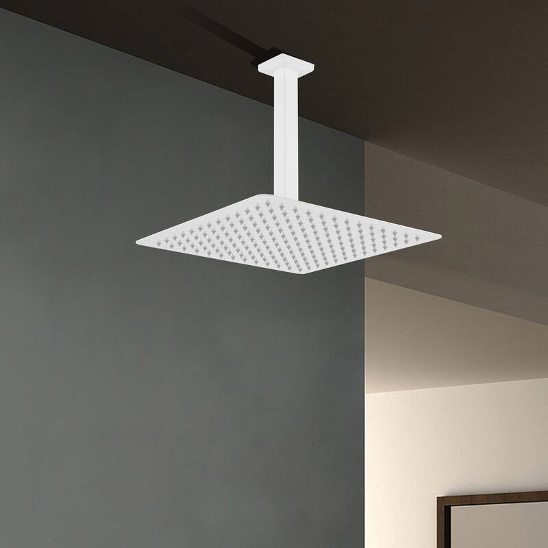 12" Square High Pressure Rain Shower Head,304 Stainless Steel Rain Shower Head