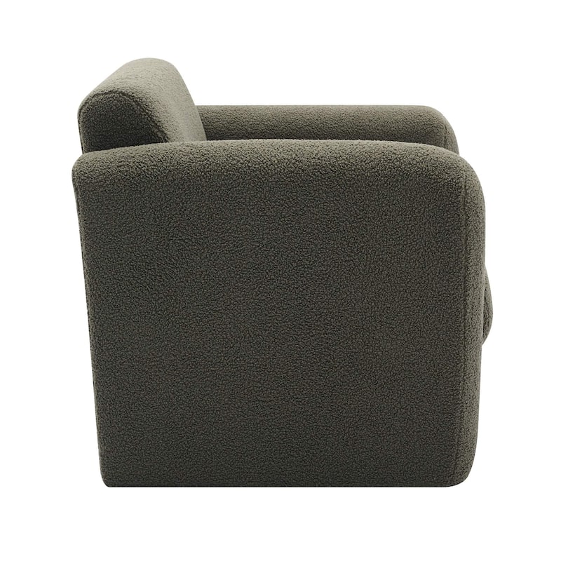 Modern Accent Arm Chair with Back and Pillow