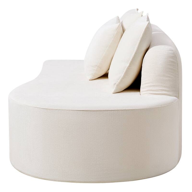 Christopher Knight Home - Curved Modular 138.6" Upholstered Sectional Sofa