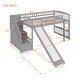 preview thumbnail 30 of 28, Twin Pine Loft Bed with Convertible Slide and Drawers