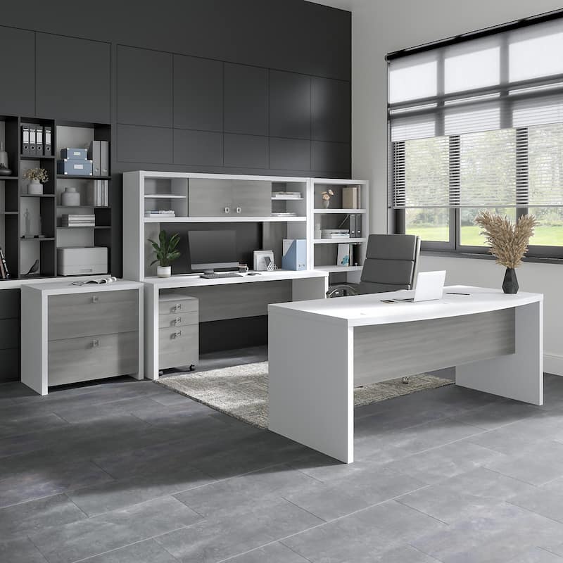 Echo 72W Bow Front Desk by Bush Business Furniture
