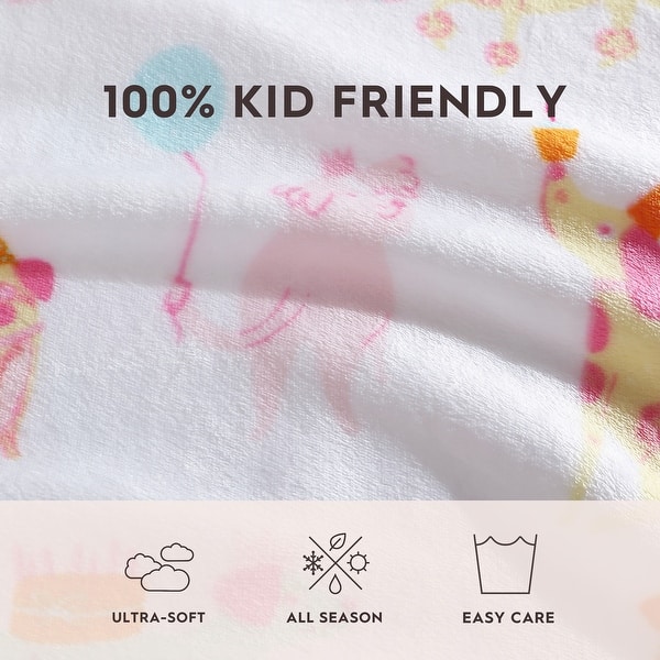 Laura Ashley Kids Printed Ultra Soft Plush Throw Blankets On Sale Bed Bath & Beyond 39204013