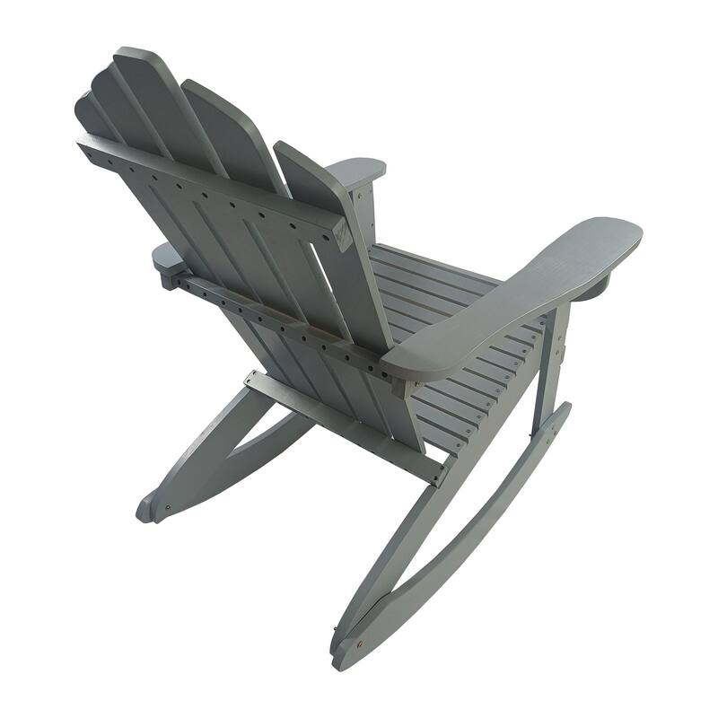 Outdoor Wooden Reclining Rocking Chair & Adirondack Chair Bed Bath