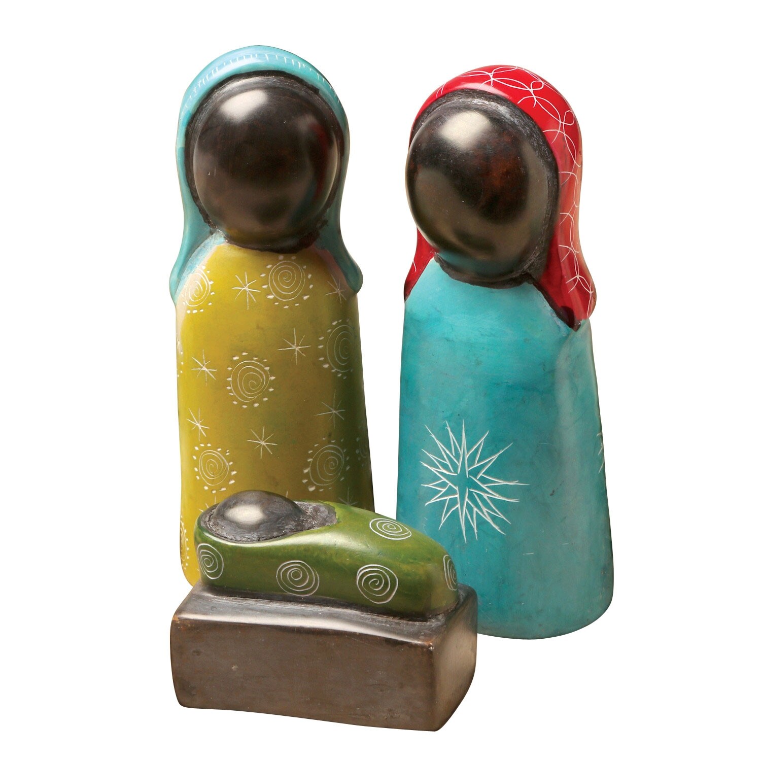 Shop Venture Imports 3 Piece Soapstone Nativity Set Handmade