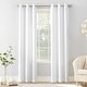 preview thumbnail 13 of 36, No. 918 Sora Casual Textured Grommet Curtain Panel, Single Panel 40 x 63 - White