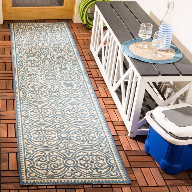 SAFAVIEH Beach House Guilene Indoor/ Outdoor Waterproof Patio Backyard Rug