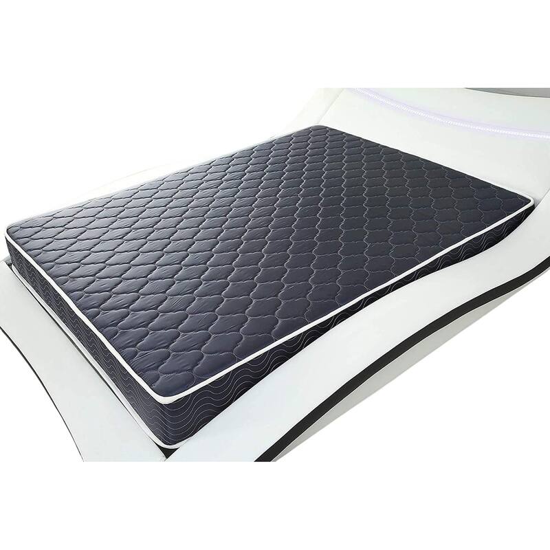 6-inch water high-density foam mattress with diamond-quilted breathable fabric.Quilting ensures both style and airflow.Full size - Blue/Black