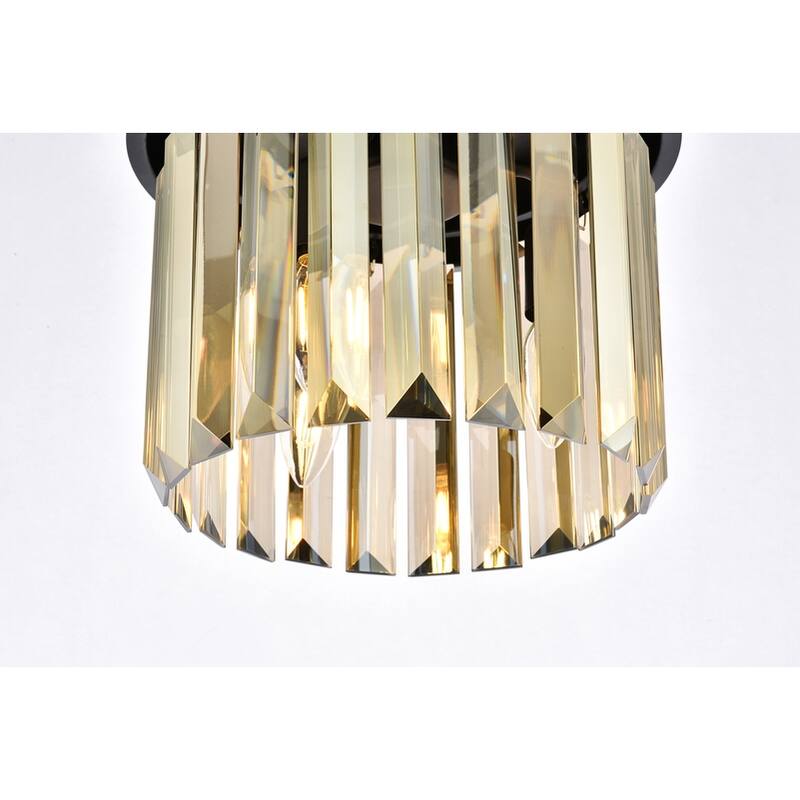 Royce Edge 3-Light Matte Black Flush Mount