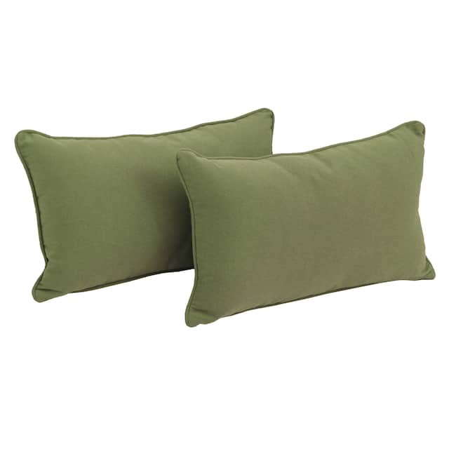 20-inch by 12-inch Lumbar Throw Pillows (Set of 2) - Sage