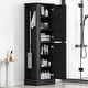 preview thumbnail 20 of 31, Modern Tall Bathroom Cabinet, Freestanding Storage Cabinet with Hooks and Adjustable Shelves, for Bathroom, White