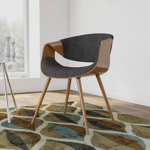 Carson Carrington Skibby Wood and Fabric Mid-century Dining Chair
