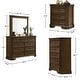 preview thumbnail 15 of 42, Roundhill Furniture Maderne Traditional Wood Panel Bed with Dresser, Mirror, Nightstand, Chest