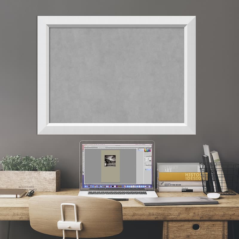 Framed Magnetic Board, Blanco White
