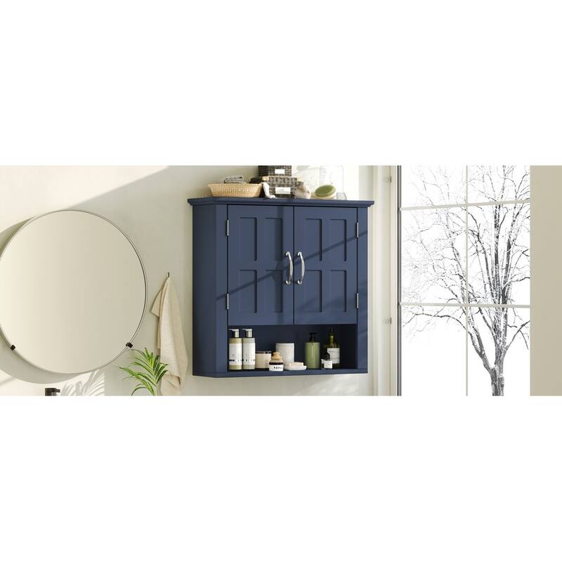 Bathroom Wall Storage Cabinet, Multi -functional Wall Mounted Cabinet with Adjustable Shelves, Medicine Cabinet