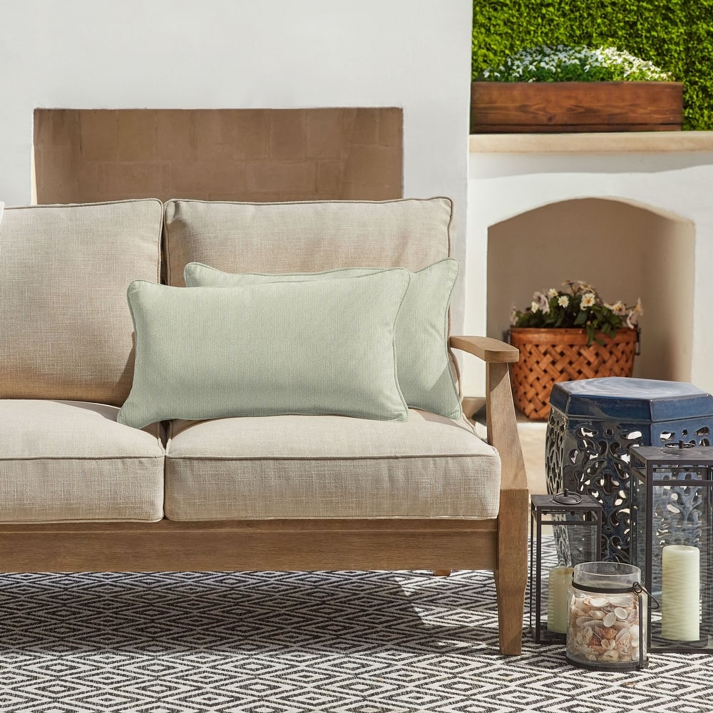 Sorra Home Sunbrella Outdoor Corded Pillow Set of 2