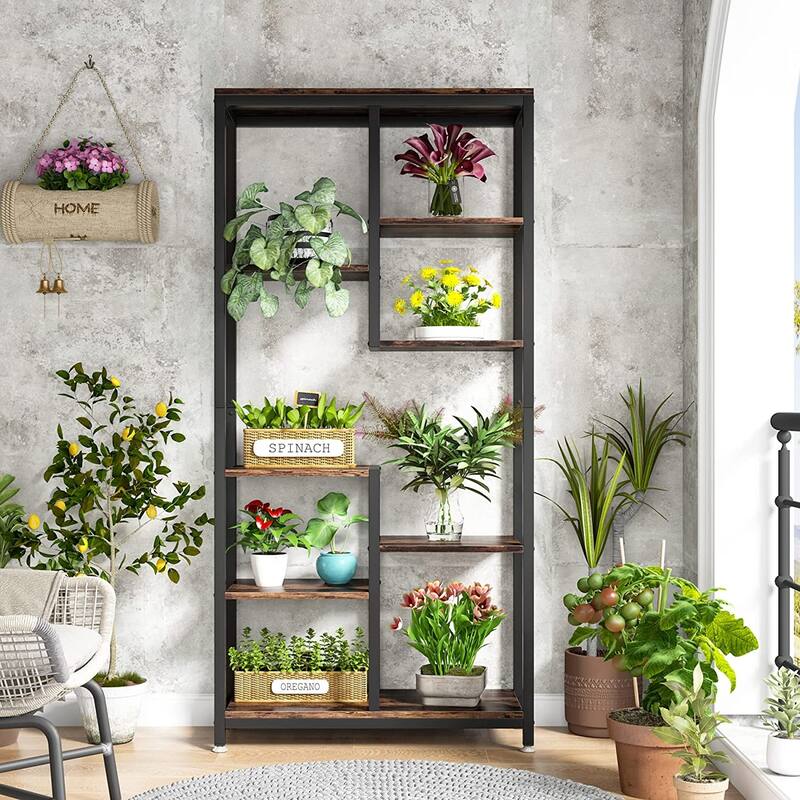 6-Tier Tall Bookshelf Bookcase for Home Office
