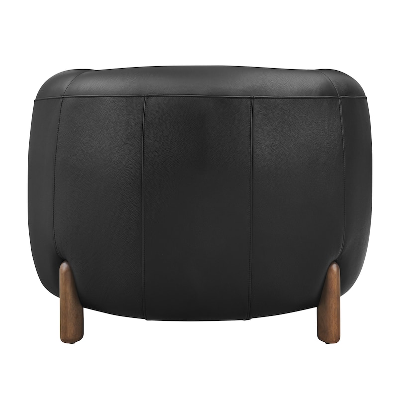 NPD Furniture Cordelia 38" W Top Grain Leather Club Chair