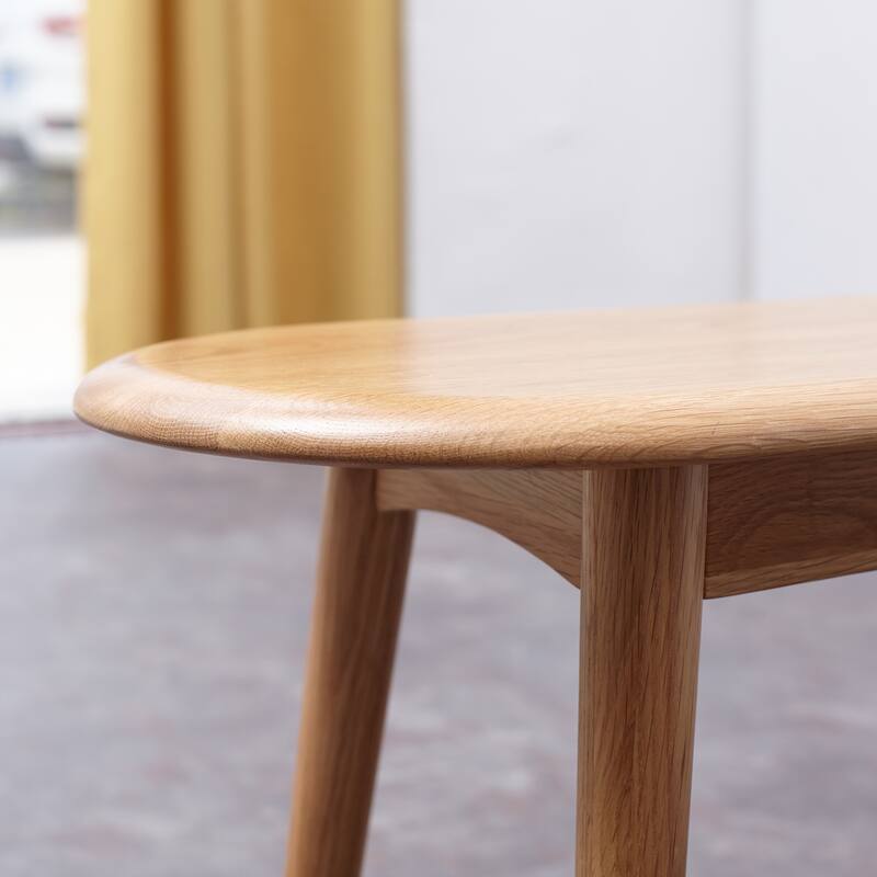 Nestfair Oak Wood Dining Bench Bed Bench