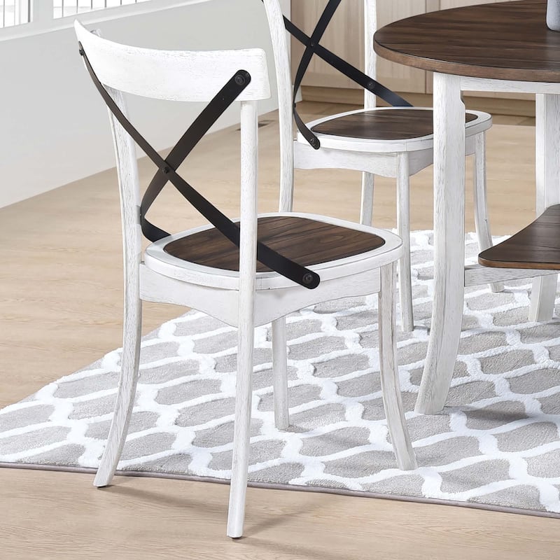 5-Piece Dining Set wtih Chairs, Round Table with Storage Shelf