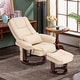 preview thumbnail 25 of 29, MCombo Swivel Recliner with Ottoman, Vibration Massage Lumbar Pillow White