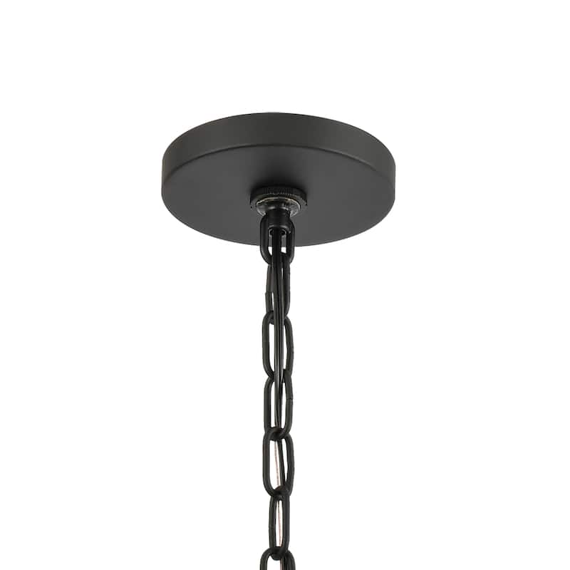 Clausten 21-inch Wide 4-Light Chandelier in Black