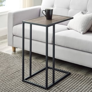Walker Edison 20-inch Urban Industrial Asymmetrical C Side Table