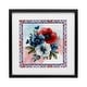 preview thumbnail 1 of 26, Stupell Patriotic Poppies Bundle Under Glass Framed Design By Nicole DeCamp 13 x 13 - Black