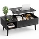 Lift Top Coffee Table Storage End Table with Hidden Compartment Dining ...