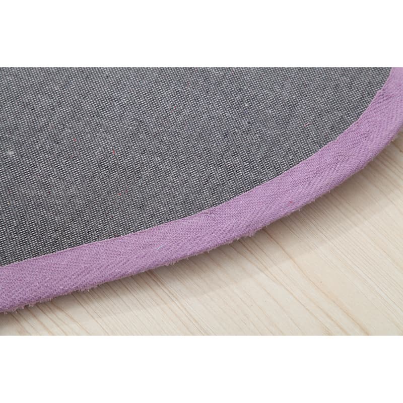Hearts Collection Hand Woven Shag Area Rug - 24" x 24"