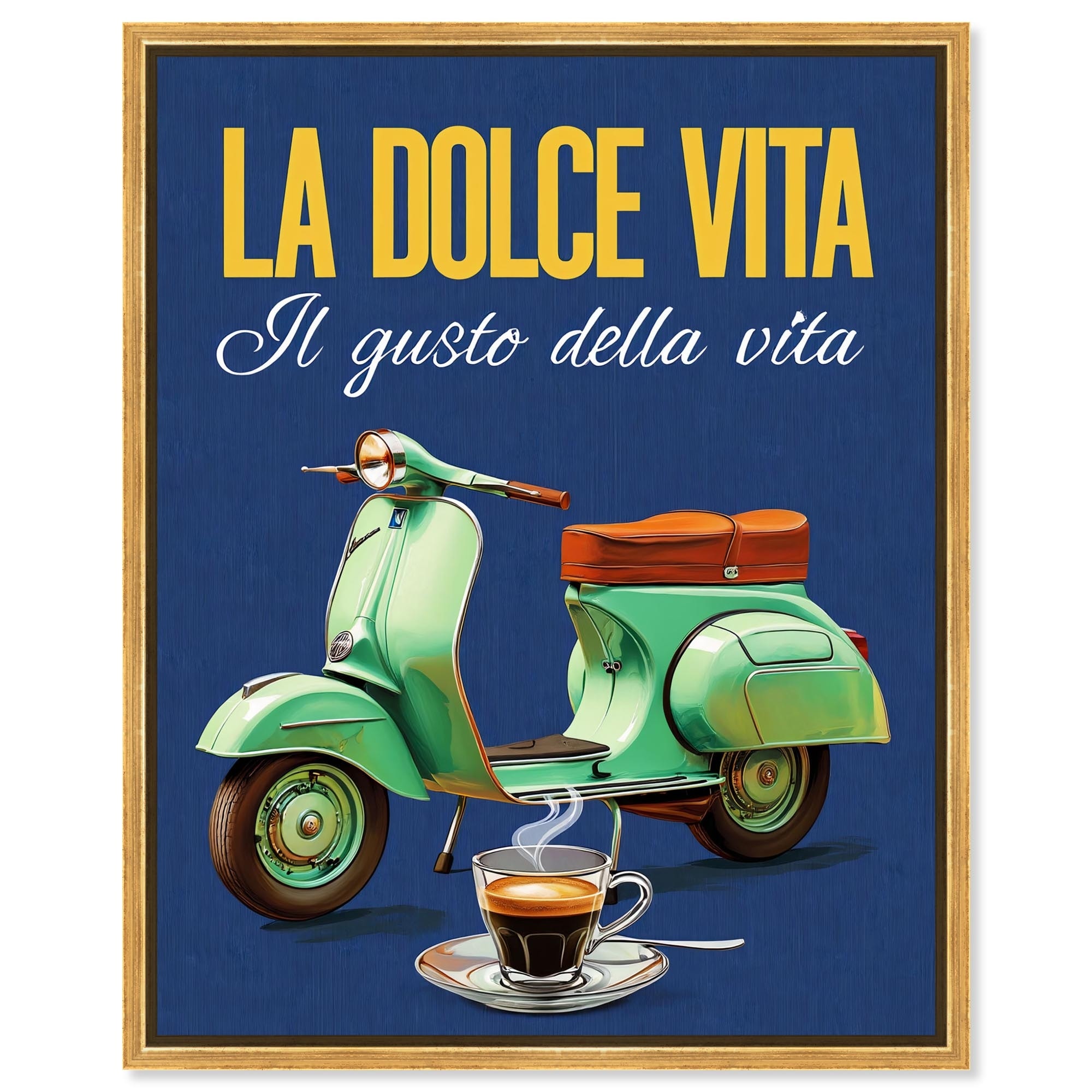 Sweet Ride Summer Art Framed Canvas Print by Art Remedy